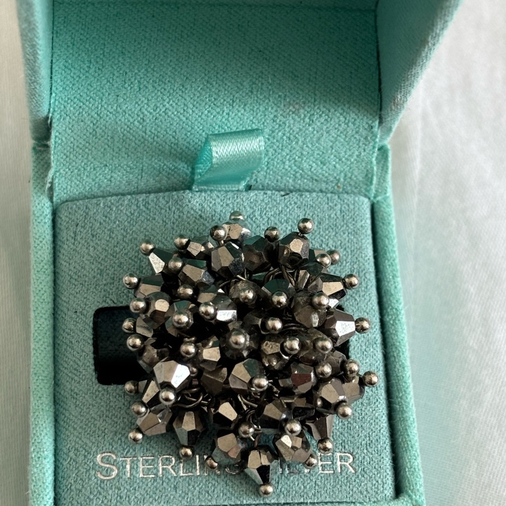 Sterling Silver Cluster Ring